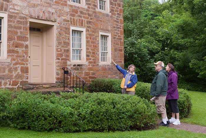 Tours at Sibley Historic Site showcasing the fur trade and Henry Sibley's role.