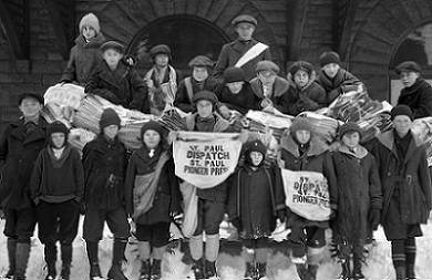 Newsboys, St. Paul Pioneer Press, 1923